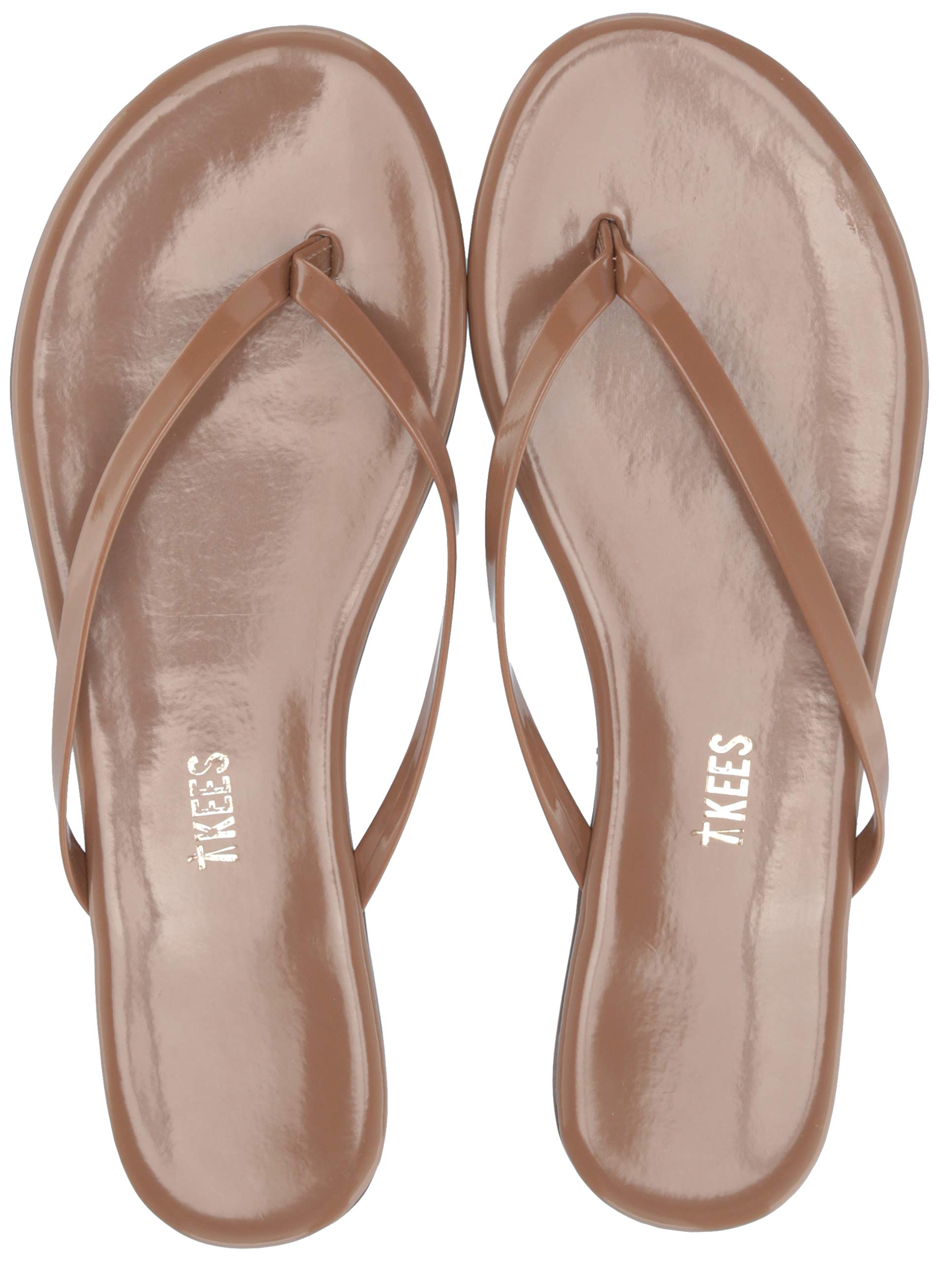 TKEES レディース ファンデーション 光沢 ビーチサンダル US サイズ: 9 カラー: ブルー Amazon | TKEES レディース ファンデーション グロス ビーチサンダル